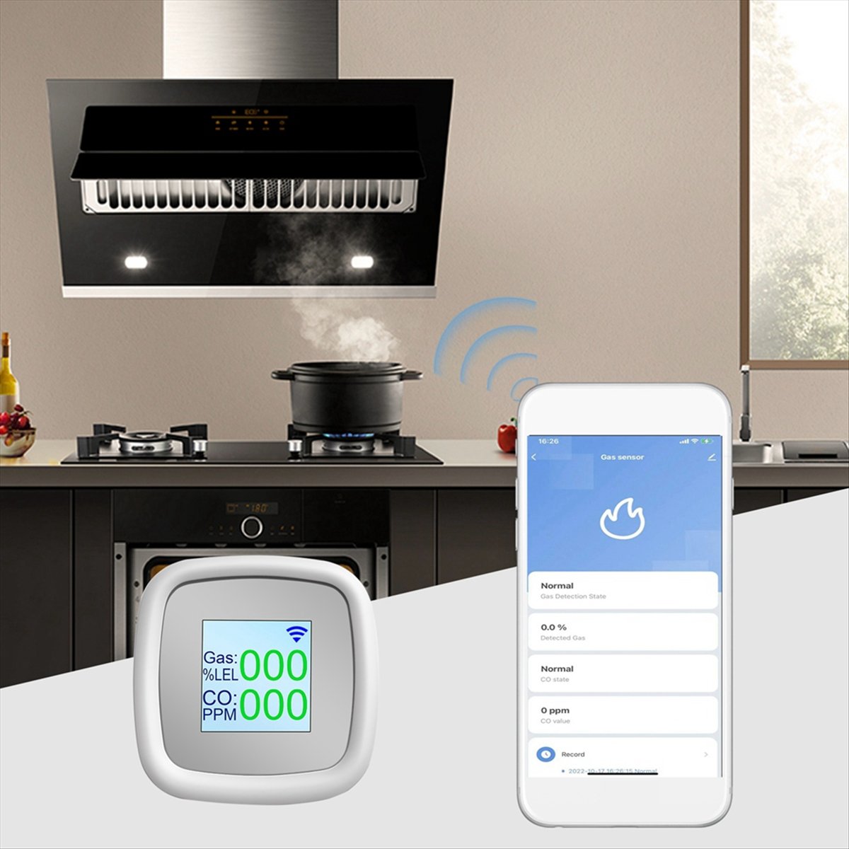 Tuya Smart - [Y39A] Detector de Gás Combustível Tuya