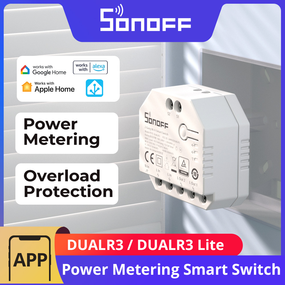 Sonoff Mini R4 - Módulo de Relé Duplo SONOFF DUALR3