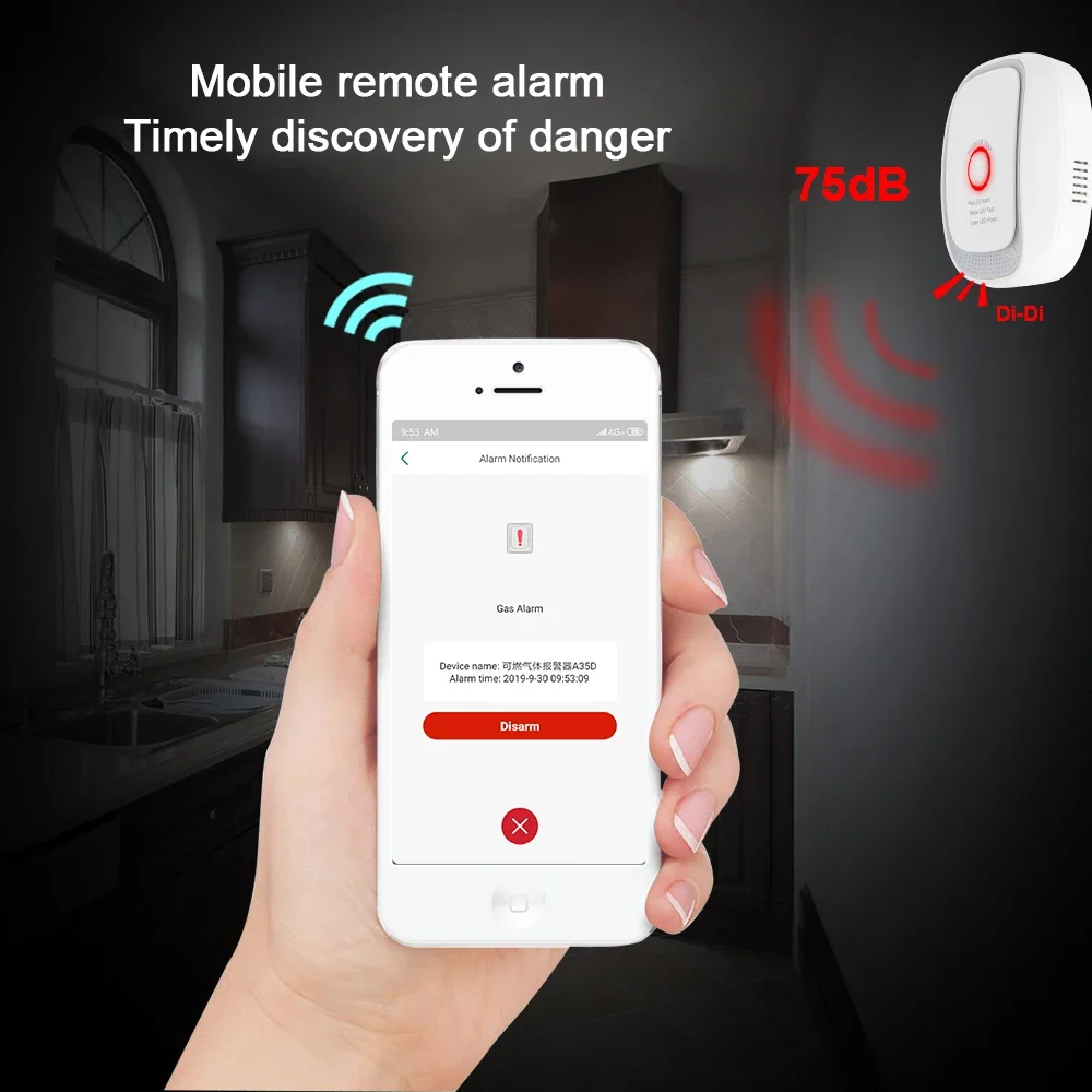 Sensor de Gás Combustível HEIM - Tuya Smart avaliação e preço